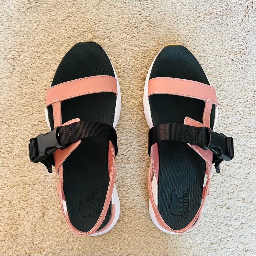 Sorel Women's Kinetic Impact Sling Strap Sandals Sporty Pink Size 8.5